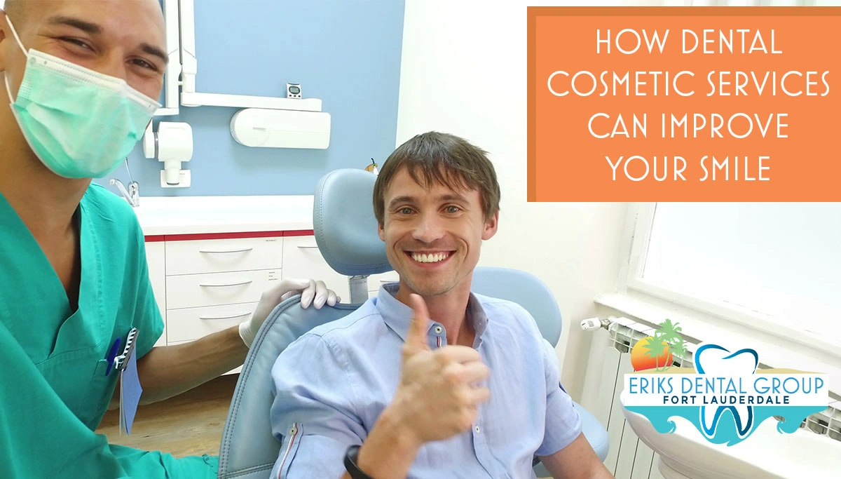 dental patient with dentists smiling