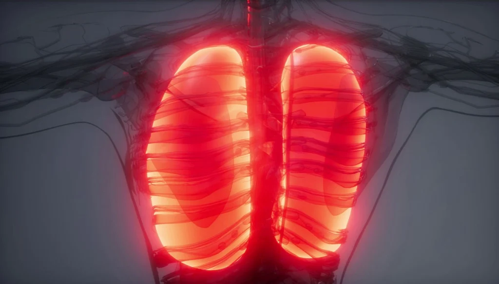 computer generated image of lungs